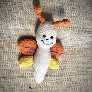 Amigurumi sommerfugl
