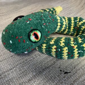 Amigurumi slange, 88 cm